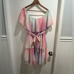 Pastel rainbow dress